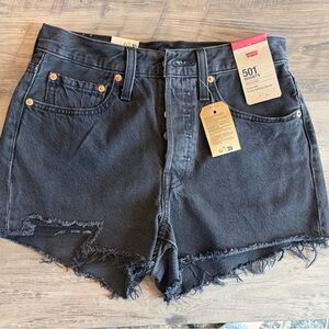 Levi's Women's Black Denim Shorts